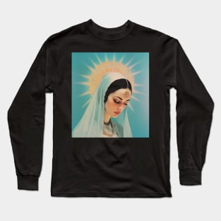 Our Lady Of Guadalupe Divine Mother Retro Long Sleeve T-Shirt